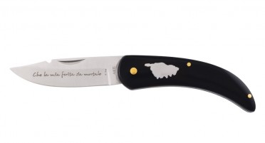 Black folding knife with Corsica