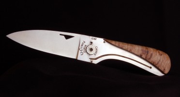 Corsican knife U Cumpà in curly birch