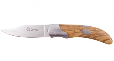 Corsica folding knife - Oak handle and miter