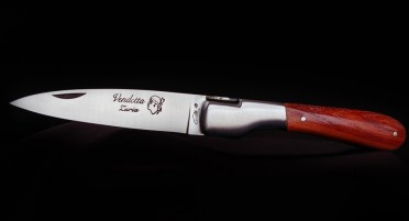 La Vendetta Zuria folding knife in rosewood