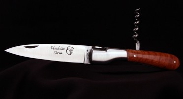 Couteau Vendetta Zuria Tire-bouchon - manche en Racine de Bruyère
