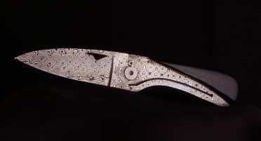 Corsican knife U Cumpà in Ebony and Damascus