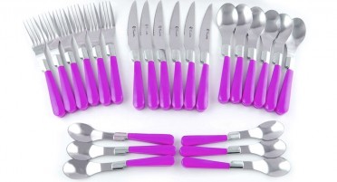 24 table covers - purple handles