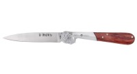 U Moru folding knife with Arbutus wood handle - Forced notch