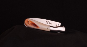 Le Pialincu Corsican knife in warthog ivory