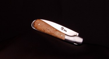 Le Sperone Classic Corsican Knife in Curly Birch - XC75 Stainless Steel