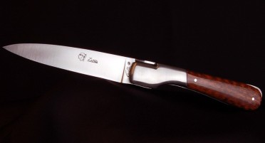 Corsican Le Sperone knife in snakewood