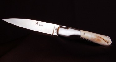 Corsican Sperone Classic Knife, Warthog Tooth