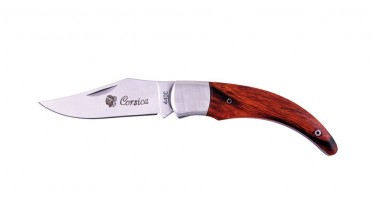 Couteau de berger avec manche en Arbousier et mitre en acier - Cran forcé - 18 cm