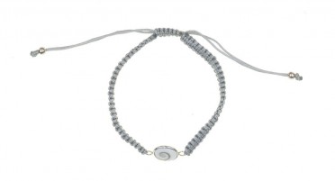 Corsican bracelet in braided thread with round Shiva eye