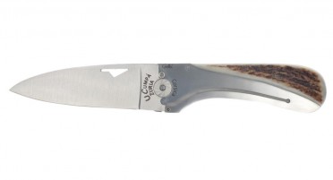 Couteau Designé en Corse et "fait main" U Cumpà manche bois de Cerf
