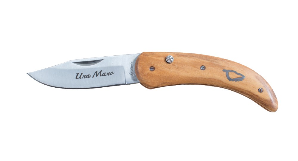 Couteau Corse Una Mano by Zuria avec manche en bois d'Olivier