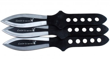 3 stainless steel throwing knives