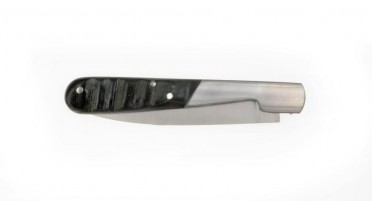Folding Vendetta knife made of buffalo horn and forced notch - 17 cm