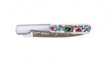 Vendetta Corsa knife with handle decorated with flowers