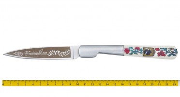 Vendetta Corsa knife with handle decorated with flowers