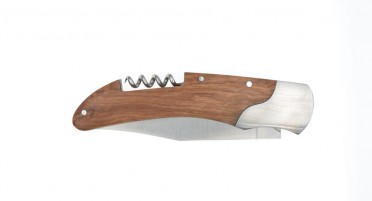 Couteau Corsica en Chêne avec tire-bouchon et système Push button