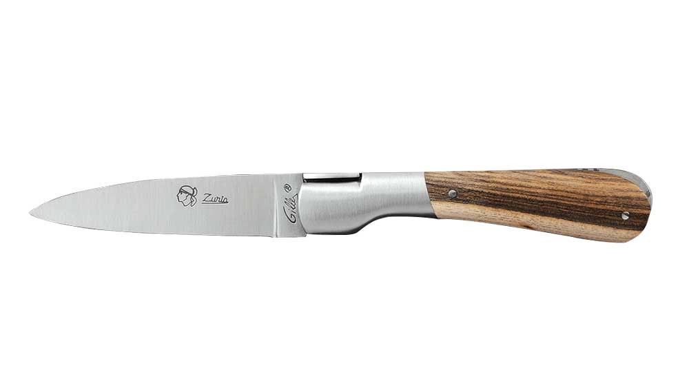 Couteau pliant Le Pialincu en bois de pistachier