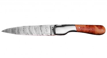 Le Sperone Corsican knife in juniper - Damascus blade