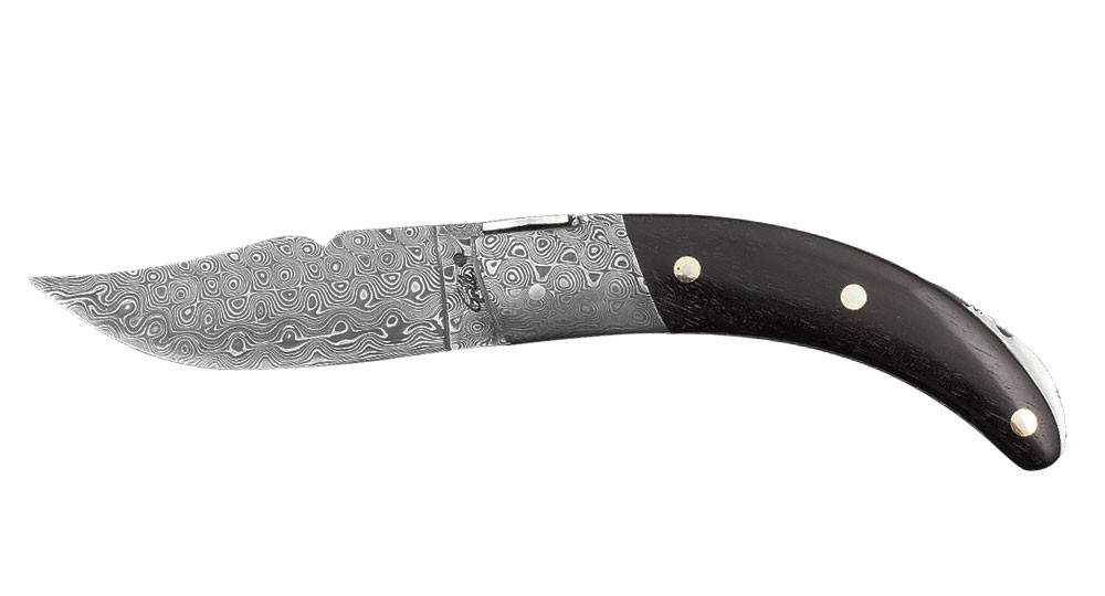 Corsican knife Le Rondinara - Ebony, bolster and Damascus