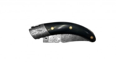 Corsican knife Le Rondinara - Ebony, bolster and Damascus