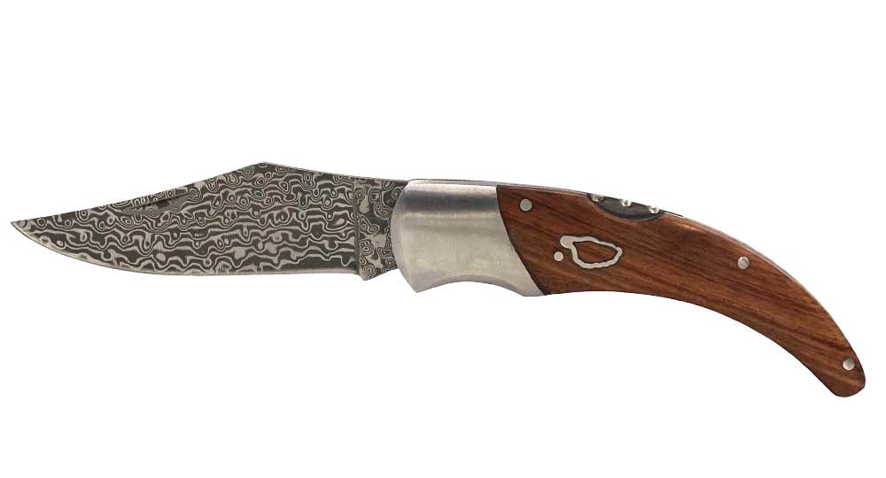 Couteau de berger Hors série 20 cm - manche en Arbousier et lame Damas
