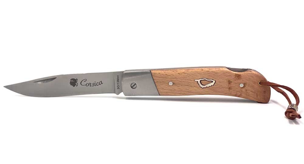 Corsica knife with Beech handle and stainless steel blade