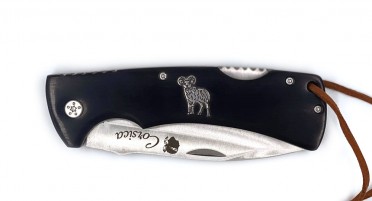 Couteau pliant Corsica - Manche en Packwood et lame inox