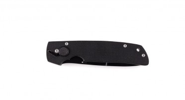 Black composite pocket knife - 16.5 cm long