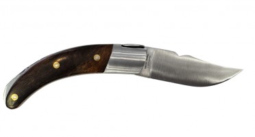 Handcrafted knife designed in Corsica. The Zuria Ironwood Rondinara