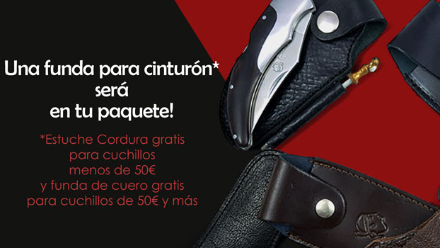 Etui ceinture offert pour l'achat de Nos Couteaux*